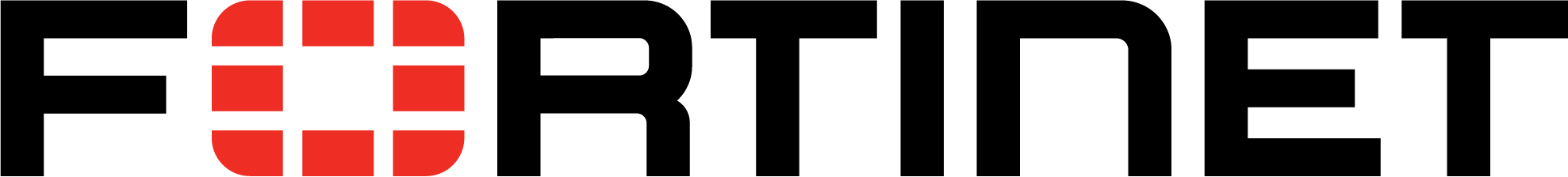 Black and red Fortinet Logo